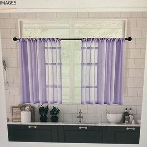 💚 5 for $15! 💚 36” Lilac Sheer Curtains (2 panels)